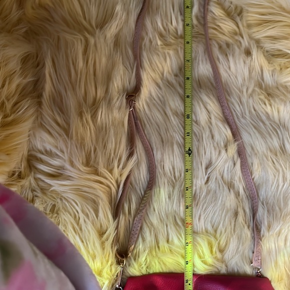 CANDACE CHRISTIAN Napa Valley NWT red leather convertible Crossbody/wristlet bag - Picture 9 of 10